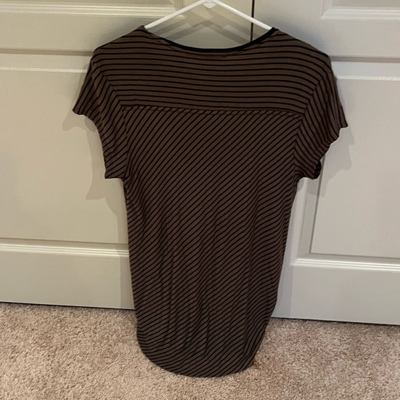 Maeve Green Striped Wrap T-Shirt - Picture 3 of 4